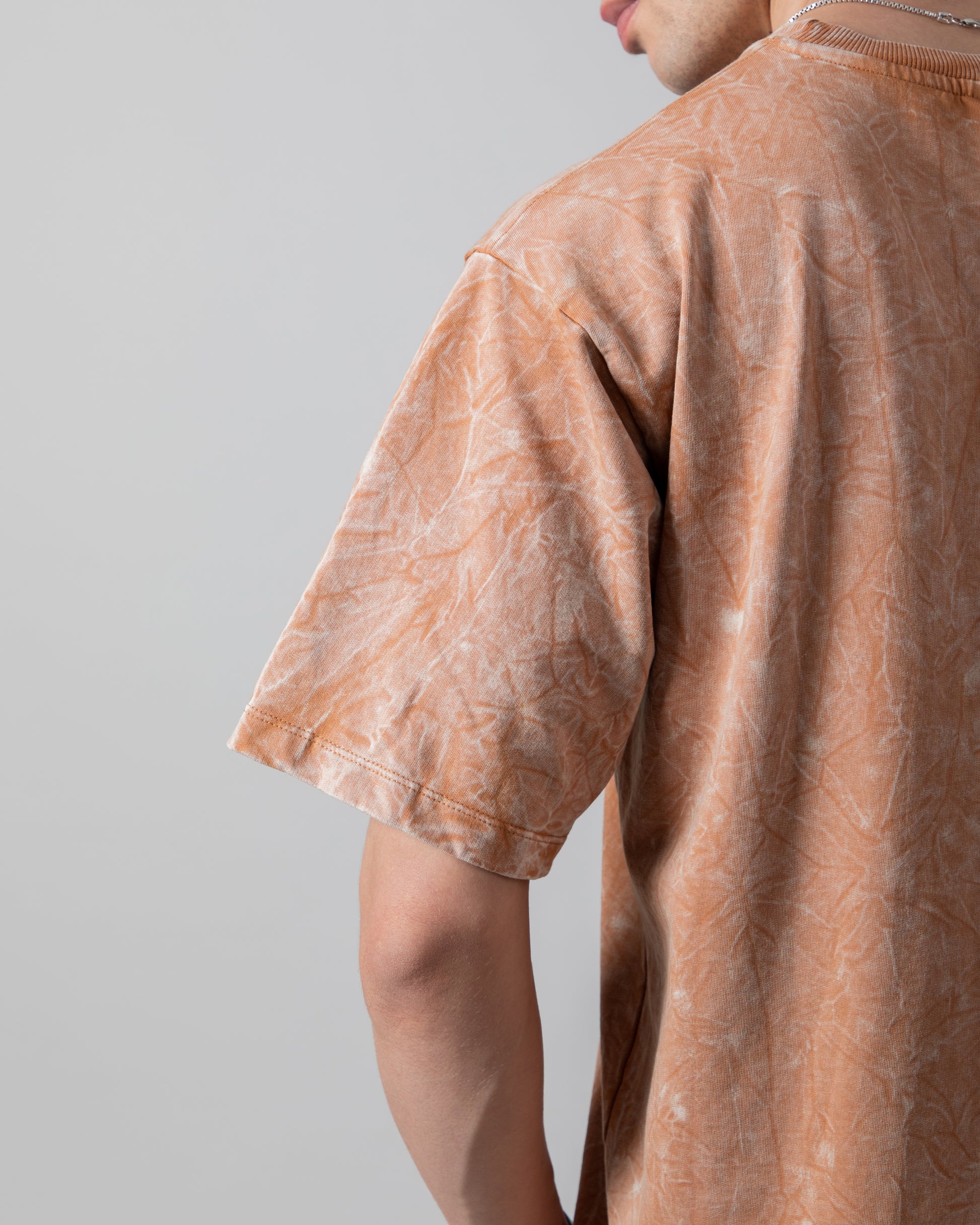 Ash Brown Acid Wash Classic Fit Tee