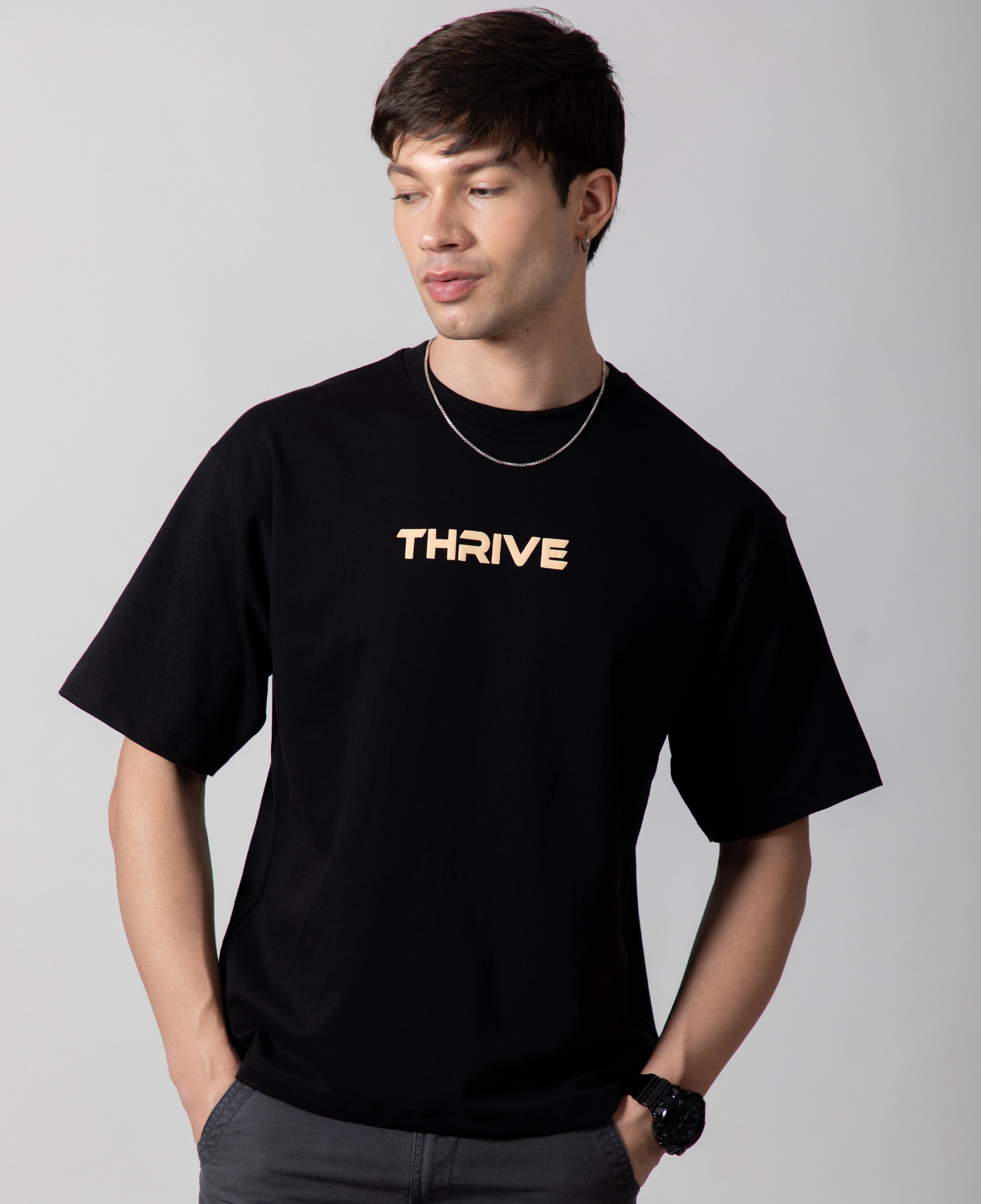 Solid Black Essential Everyday Tee