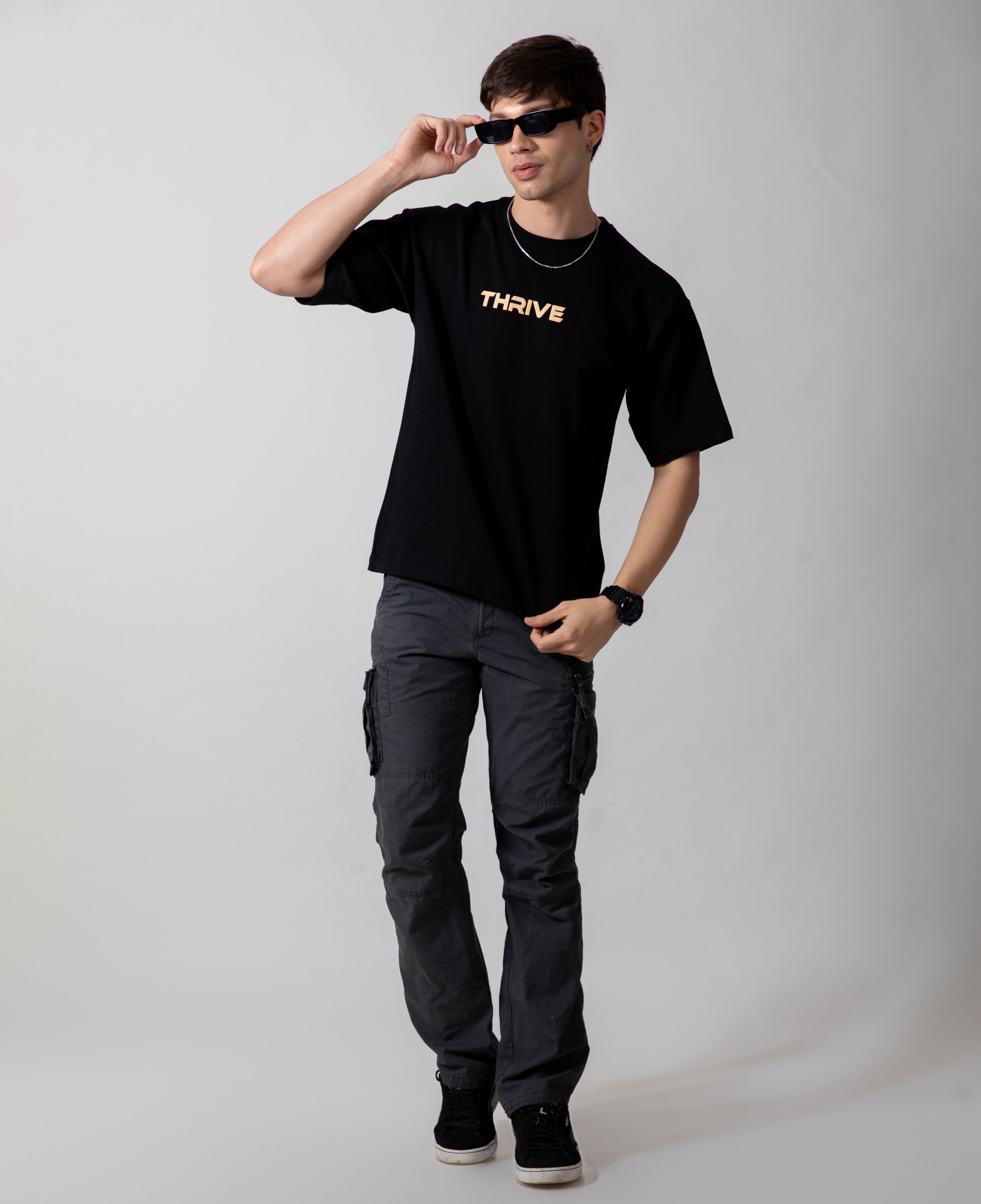 Solid Black Essential Everyday Tee